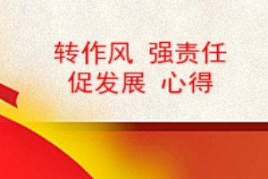 转作风 强责任 促发展 心得,强责任敢担当转作风促发展心得体会,强