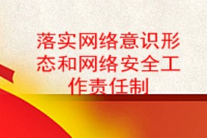 落实网络意识形态和网络安全工作责任制